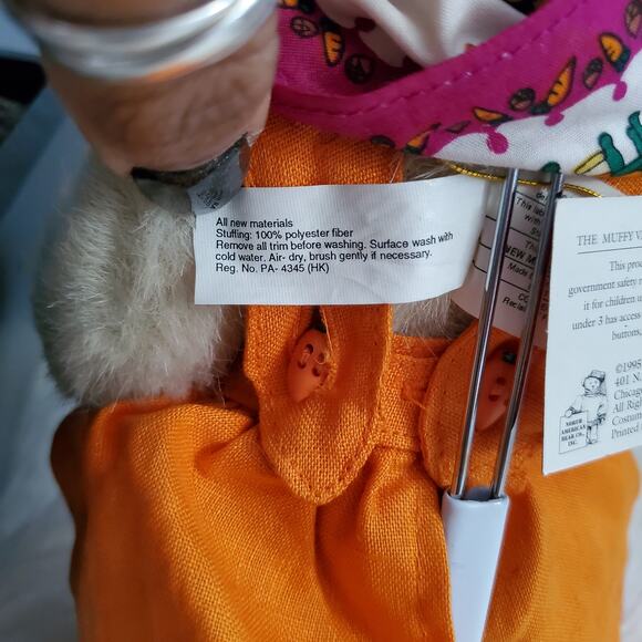 Vintage Muffy VanderBear Hoppy VanderHare Check Mates Stuffed Toy - Picture 11 of 11